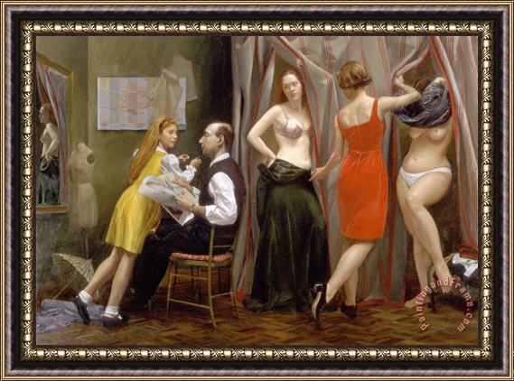 Andrew Sterrett Conklin Venetian Dress Shop Framed Painting
