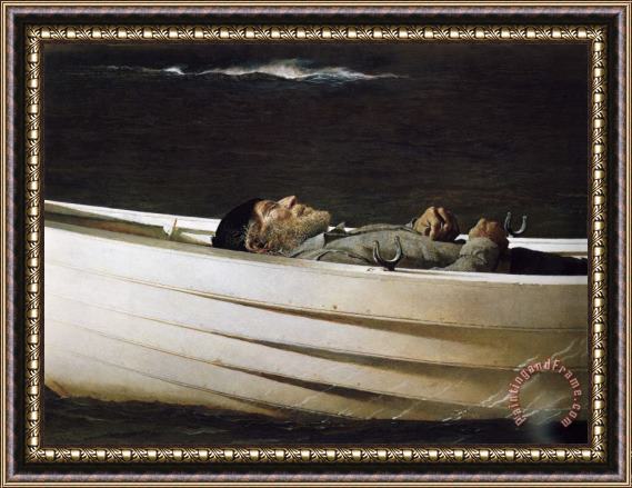 andrew wyeth Adrift 1982 Framed Painting