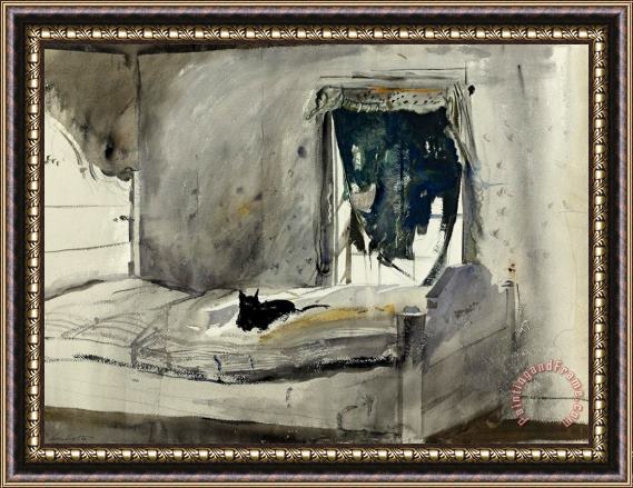 andrew wyeth Christina's Bedroom 1947 Framed Print