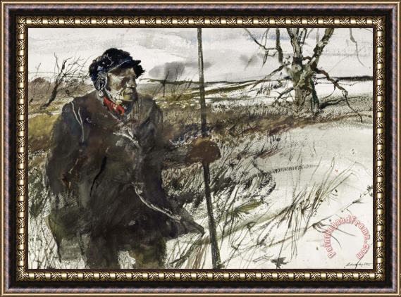 andrew wyeth Game Warden, 1952 Framed Painting
