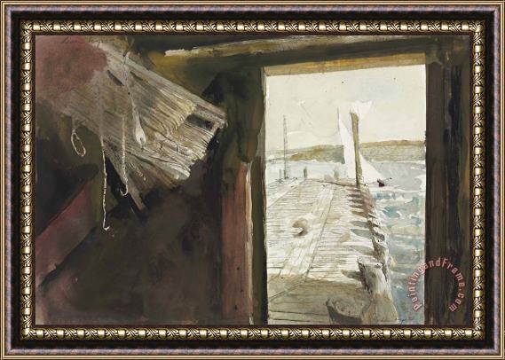 andrew wyeth Hand Lines Study, 1997 Framed Painting