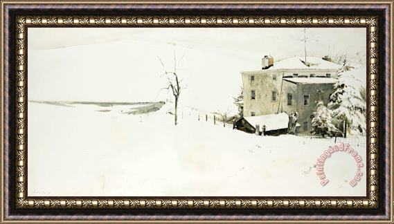 andrew wyeth Heavy Snow, 1967 Framed Painting