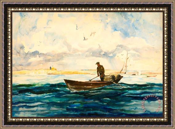 andrew wyeth In The Boat 1935 Framed Print
