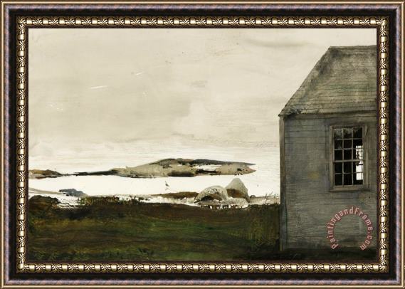 andrew wyeth Sea Level 1982 Framed Painting