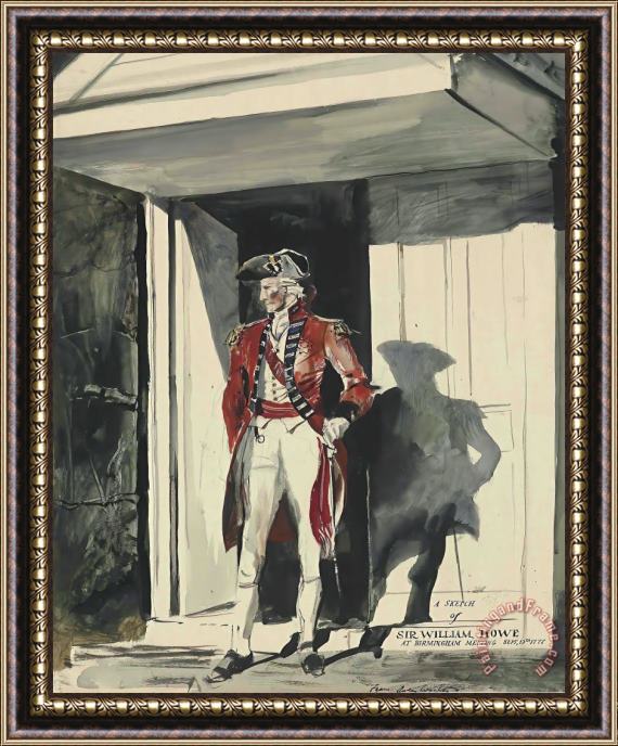 andrew wyeth Sir William Howe at Birmingham Framed Print