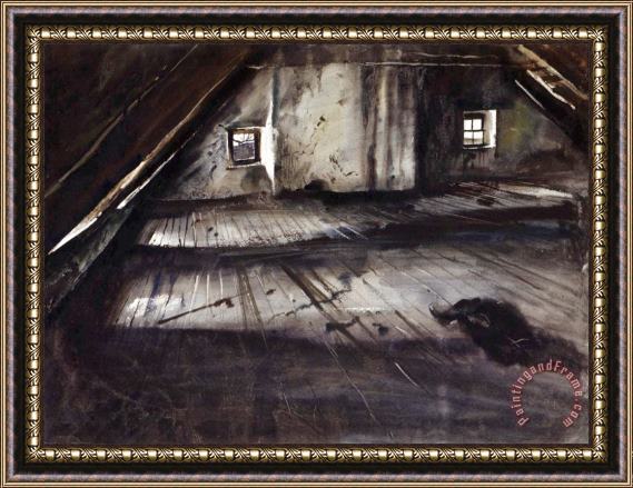 andrew wyeth The Attic Framed Painting