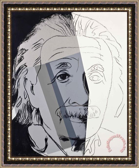 Andy Warhol Albert Einstein, From Ten Portraits of Jews of The Twentieth Century, 1980 Framed Painting