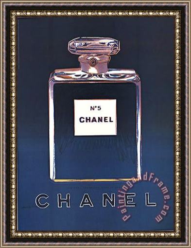 Andy Warhol Blue Chanel Framed Painting