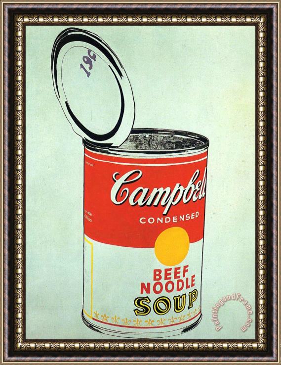 Andy Warhol Campbell S Soup Can Beef Framed Print