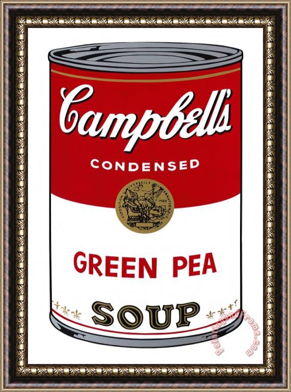 Andy Warhol Campbell S Soup I Green Pea C 1968 Framed Print