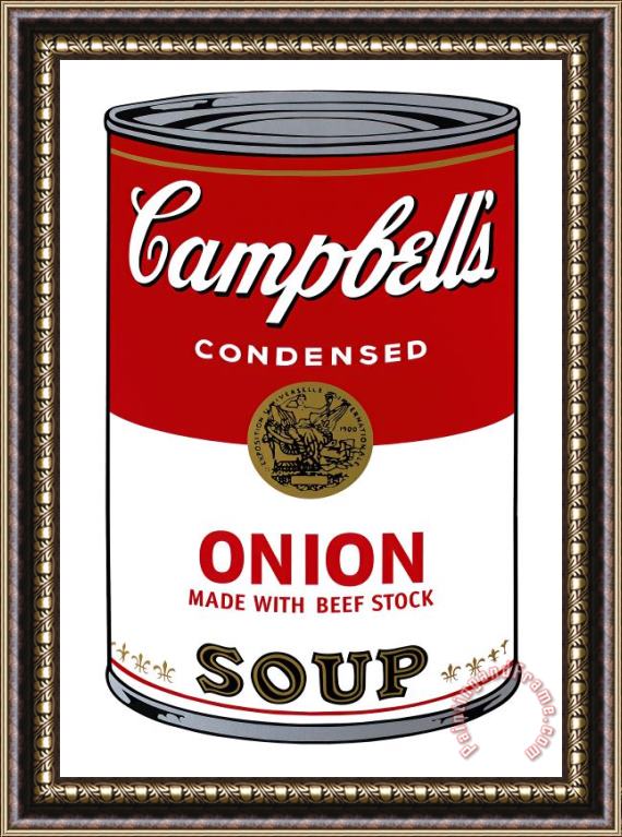 Andy Warhol Campbell S Soup I Onion C 1968 Framed Print