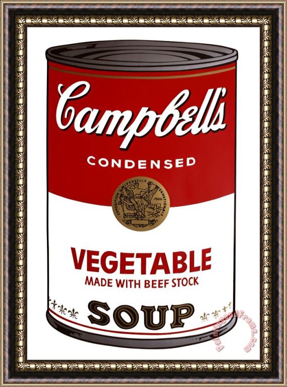 Andy Warhol Campbell S Soup Vegetable Framed Print