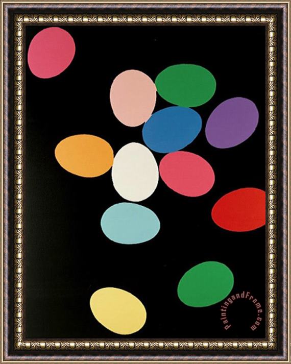Andy Warhol Eggs C 1982 Framed Painting