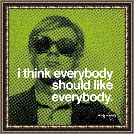Andy Warhol Everybody Framed Print