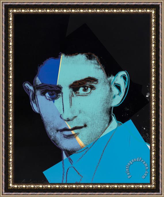 Andy Warhol Franz Kafka, From Ten Portraits of Jews of The Twentieth Century, 1980 Framed Print
