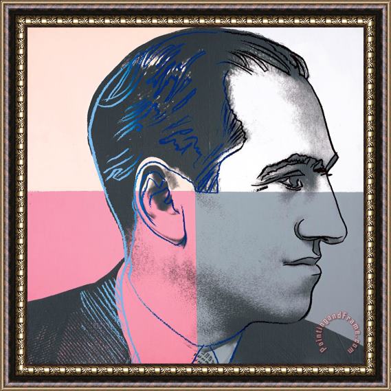 Andy Warhol George Gershwin (from Ten Portraits of Jews of The Twentieth Century) Framed Print