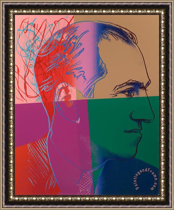 Andy Warhol George Gershwin (from The Ten Portraits of Jews of The Twentieth Century), 1980 Framed Painting