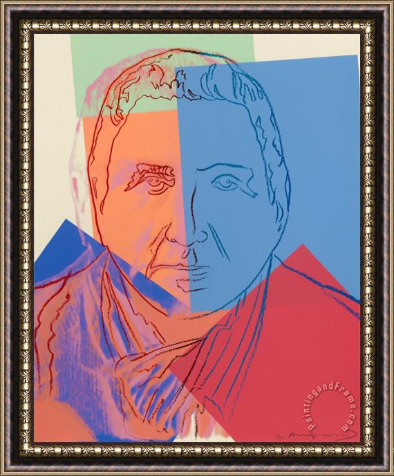 Andy Warhol Gertrude Stein, From Ten Portraits of Jews of The Twentieth Century, 1980 Framed Print