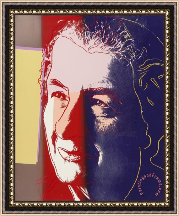 Andy Warhol Golda Meir, From Ten Portraits of Jews of The Twentieth Century, 1980 Framed Print