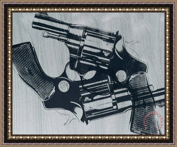 Andy Warhol Guns Framed Painting