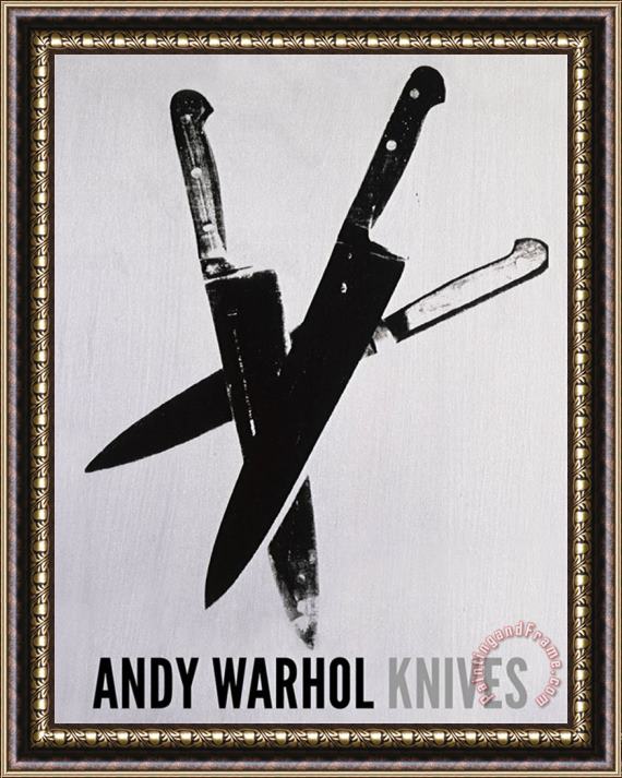 Andy Warhol Knives C 1981 82 Three Black Framed Print