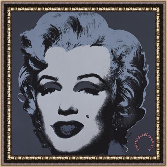 Andy Warhol Marilyn Monroe 1967 Black Framed Painting