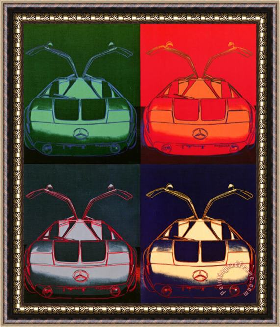 Andy Warhol Mercedes Benz C111 1970 Framed Painting