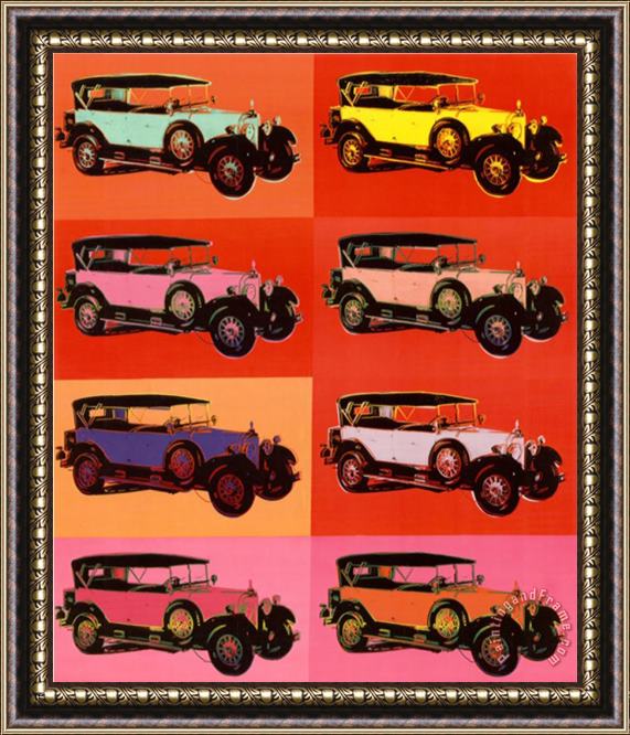 Andy Warhol Mercedes Type 400 1925 Framed Painting