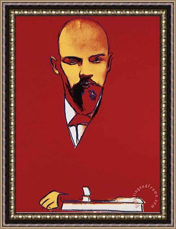 Andy Warhol Red Lenin C 1987 Framed Print