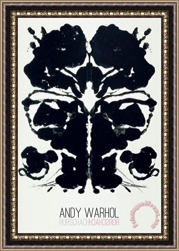 Andy Warhol Rorschach Framed Painting