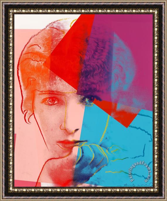 Andy Warhol Sarah Bernhardt, From Ten Portraits of Jews of The Twentieth Century, 1980 Framed Print