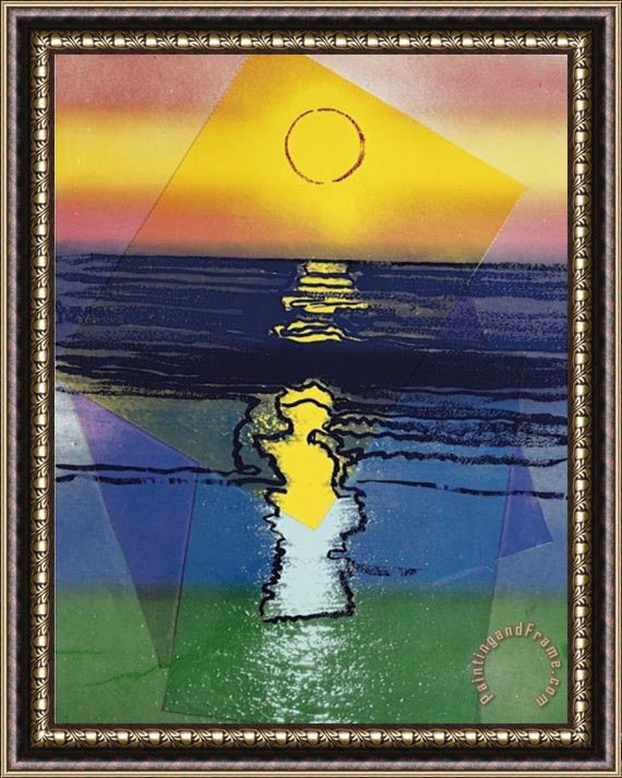 Andy Warhol Sunset C 1972 Framed Painting