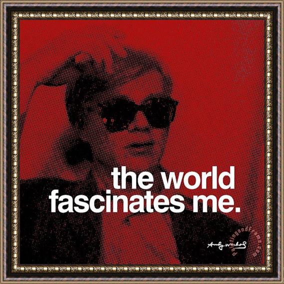 Andy Warhol The World Framed Painting