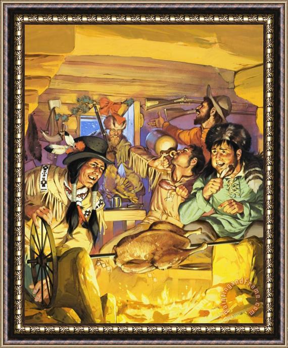 Angus McBride Thanksgiving Framed Painting
