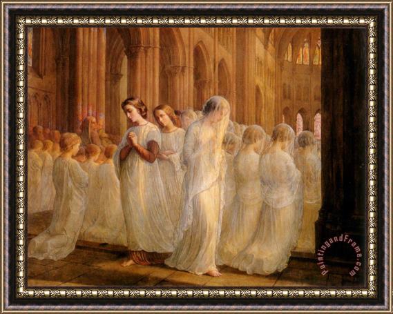 Anne Francois Louis Janmot The Poem of The Soul First Communion Framed Painting