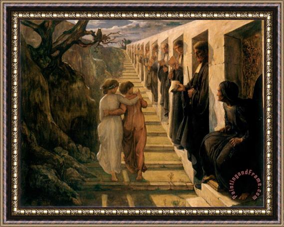 Anne Francois Louis Janmot The Poem of The Soul The Wrong Path Framed Print