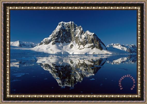 Antarctica Reflections with ice Framed Print
