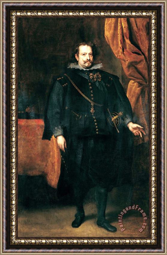 Anthonie Van Dyck Diego De Mexia, Marquess of Leganes Framed Print