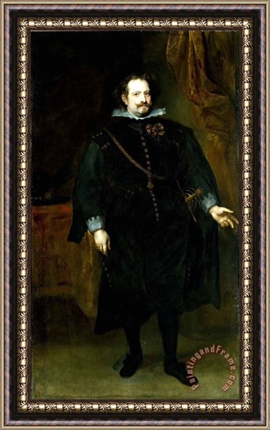 Anthonie Van Dyck Diego Felipe De Guzman, Marquis of Leganes Framed Print