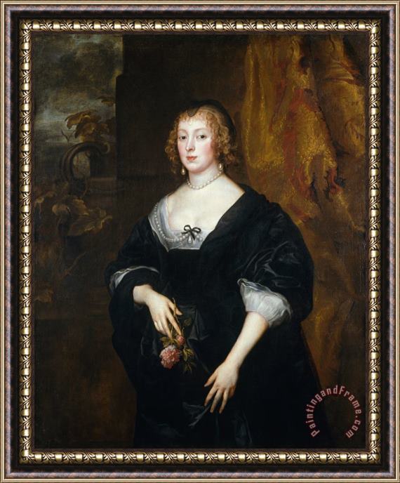 Anthonie Van Dyck Lady Dacre Framed Painting