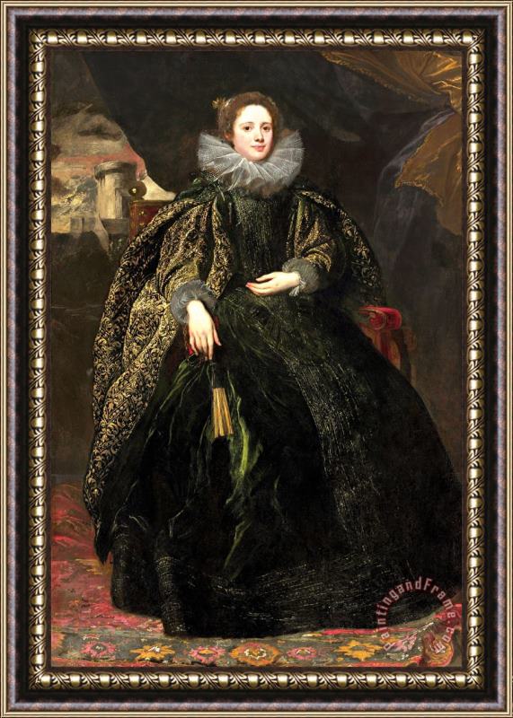 Anthonie Van Dyck Marchesa Balbi Framed Painting