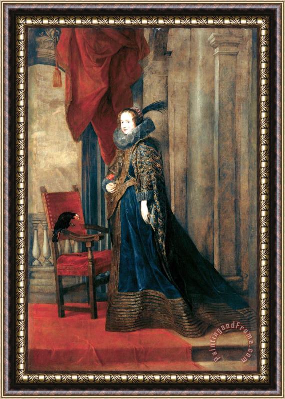 Anthonie Van Dyck Paolina Adorno Brignole Sale Framed Painting
