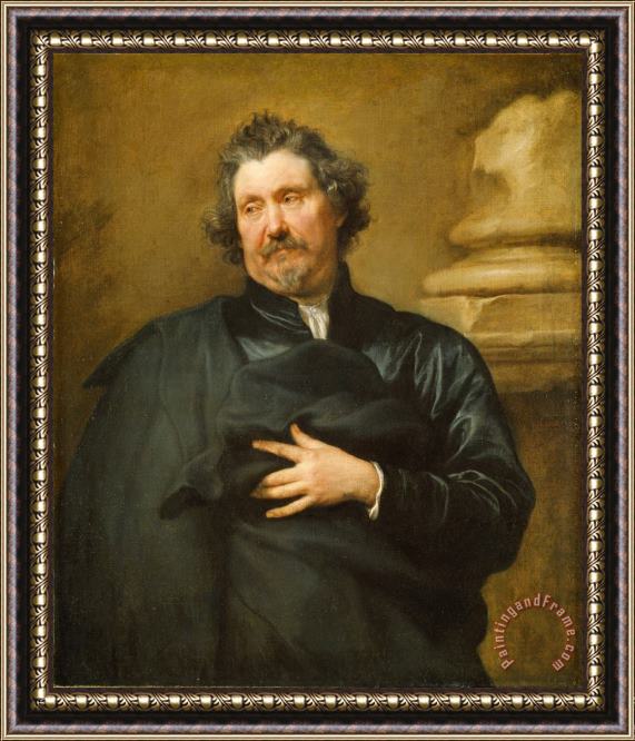 Anthonie Van Dyck Portrait of Karel Van Mallery Framed Painting