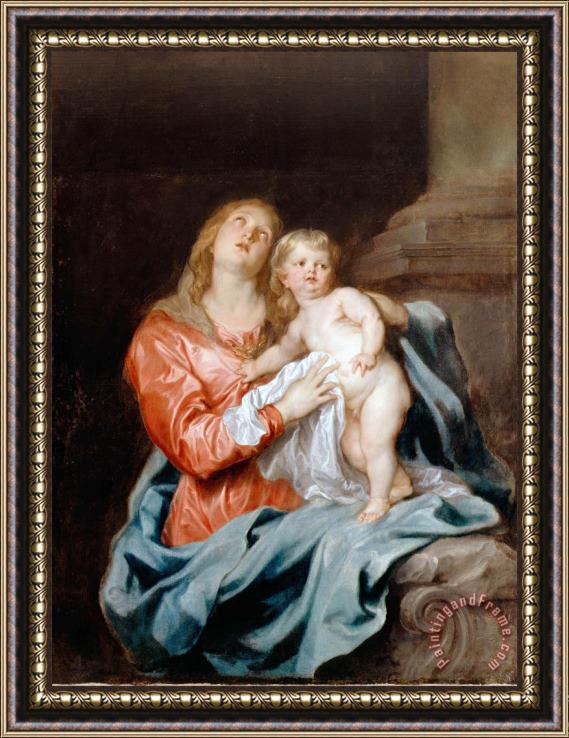 Anthonie Van Dyck The Madonna And Child Framed Print