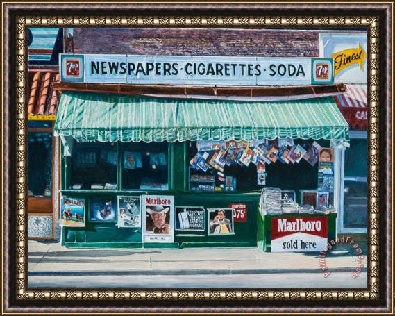 Anthony Butera Newspaper Stand West Village Nyc Framed Print