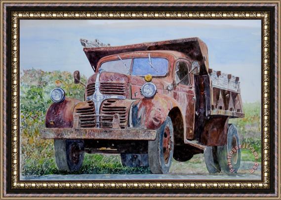 Anthony Butera Old Farm Truck Framed Painting