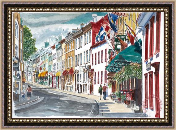 Anthony Butera Quebec Old City Canada Framed Print