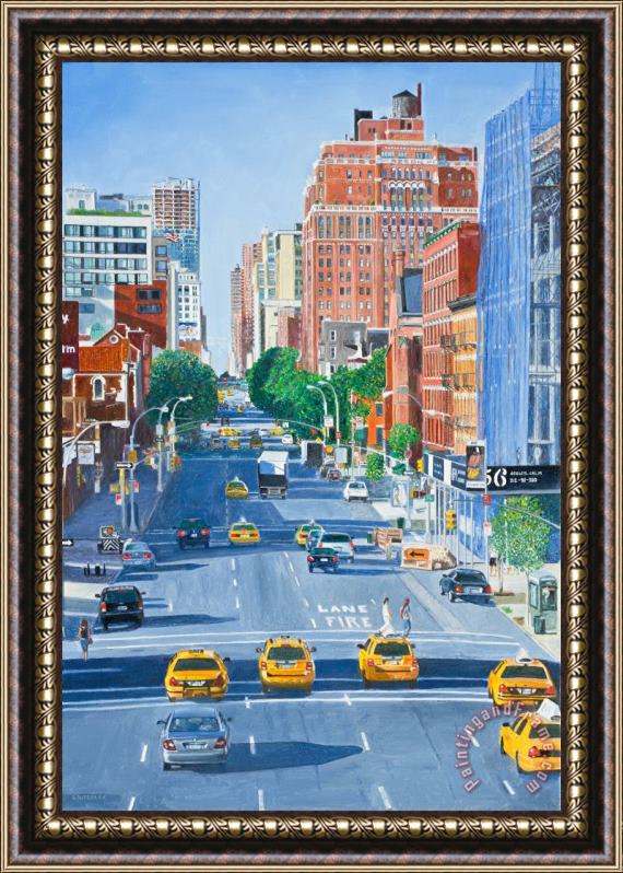 Anthony Butera View From Highline New York City Framed Painting