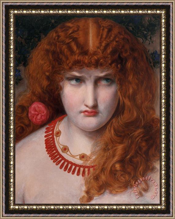 Anthony Frederick Augustus Sandys Helen Of Troy Framed Painting