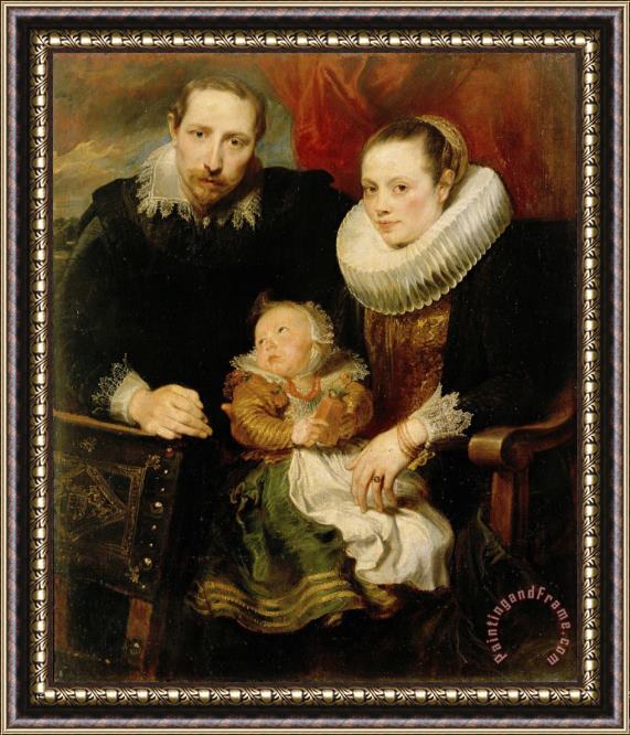 Anthony van Dyck Family Portrait Framed Painting